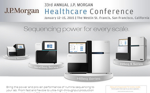 第33届JP摩根健康大会开幕 Illumina重磅发布新测序平台